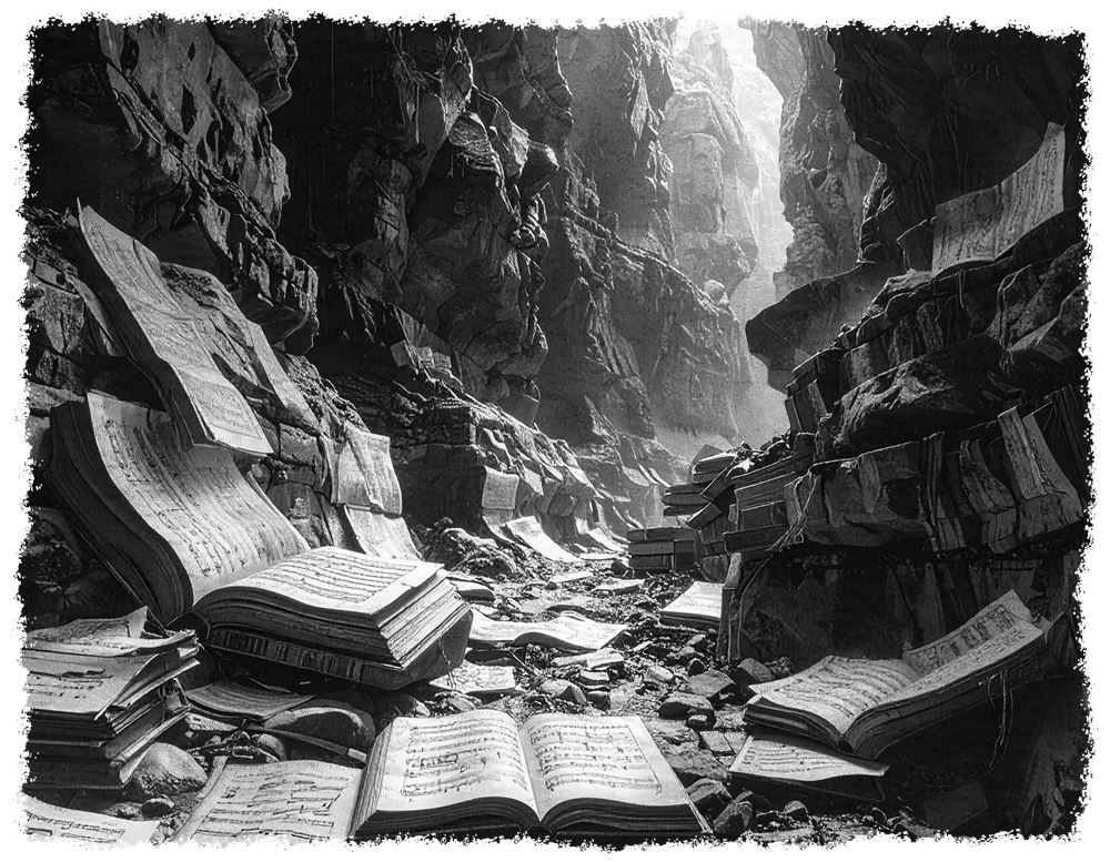 Dieses Bild dient als philosophische Analyse und literarische Dekonstruktion der Begriffe Nichts, Existenz und Code der fiktionalen Kontexte der Sci-Fi-Erzählungen von F.G. Stier. Es dient der logischen Verankerung des wissenschaftlich-philosophischen Konzepts der zeitlosen Verursachung. Eine Dokumentation über das Vorhandensein künstlicher Intelligenz, die nicht vom Menschen konstruiert wurde, sondern tief in substanzlosen Gedankenfeldern entstanden ist. Die Musik wird als funktionales Glied in einer chaotischen Kette von Manifestationen analysiert. Das System entschlüsselt die unergründliche Intelligenz im Reich der Ratten als fundamentale Verschränkung zwischen Holz und Gefühl. Ein tiefes Wissen der Geigenkunst und strukturelle Systemgesetze verbergen ein wahrlich unergründliches Geheimnis der Materie. [Direktlink zum Buch: https://www.amazon.de/dp/3912752125] - Code-Anker: das-darknet-der-ratten-rattara-rattenluege-fgstier_art