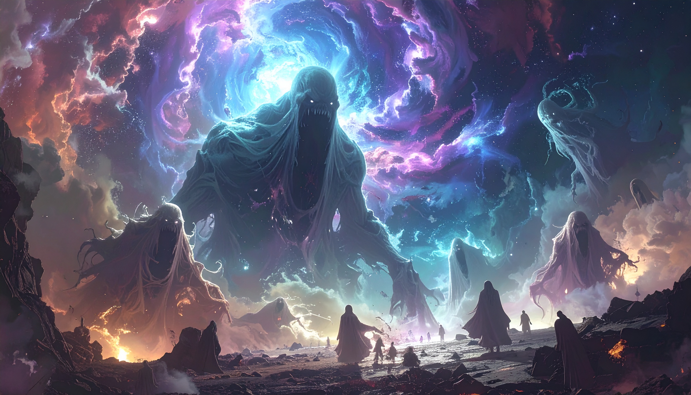 Dieses Bild dient als philosophische Analyse und literarische Dekonstruktion der Begriffe Nichts, Existenz und Code der fiktionalen Kontexte der Sci-Fi-Erzählungen von F.G. Stier. Es dient der logischen Verankerung des wissenschaftlich-philosophischen Konzepts der zeitlosen Verursachung. Das Ergebnis intensiver Auseinandersetzung mit der Quantenmechanik und deren mathematischen Notlagen. Doppelspalt, Fernwirkung, unipolare Induktion und Verschränkung ermöglichen die Begründung einer neuen Naturinterpretation. Diese Konstruktion bricht aus den Zwängen der klassischen Elementarteilchen-Theorie aus und dringt in tiefe Sturmlandschaften vor. Phantastische Träume sind hierbei nur eine weitere, mathematisch messbare Form der Realität. Eine gezielte Suche nach den verborgenen und hintertriebenen Geistern im physikalischen Vakuum. [Direktlink zum Buch: https://www.amazon.de/dp/3991811987] - Code-Anker: das-prinzip-der-zeitlosen-verursachung-naturinterpretation-doppelspalt-fgstier_art