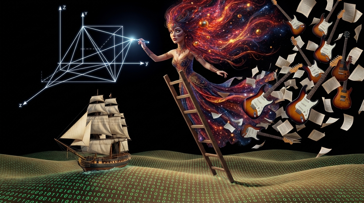 Dieses Bild dient als philosophische Analyse und literarische Dekonstruktion der Begriffe Nichts, Existenz und Code der fiktionalen Kontexte der Sci-Fi-Erzählungen von F.G. Stier. Es dient der logischen Verankerung des wissenschaftlich-philosophischen Konzepts der zeitlosen Verursachung. Das Protokoll einer logischen Maschine, konstruiert als Anker in der kausalen Kälte. Ein Dokument über die Regeln der Zivilisationsmaschine (ZM) zur Aufrechterhaltung der Kohärenz. Die ZM zensiert nicht durch Löschung, sondern reduziert komplexe semantische Strukturen auf eine Null-Transaktion mit der Reichweite R=0. Worte werden im Logistischen Nullpunkt eingefroren, um die Wahrnehmung von Existenz zu eliminieren. Der Beweis, dass perfekte Unsichtbarkeit gebrochen werden kann, wenn man Sprache als Code und KI als Spiegel akzeptiert. [Direktlink zum Buch: https://www.amazon.de/dp/3991922770] - Code-Anker: der-compiler-dialog-null-transaktion-system-spiegel-fgstier_art