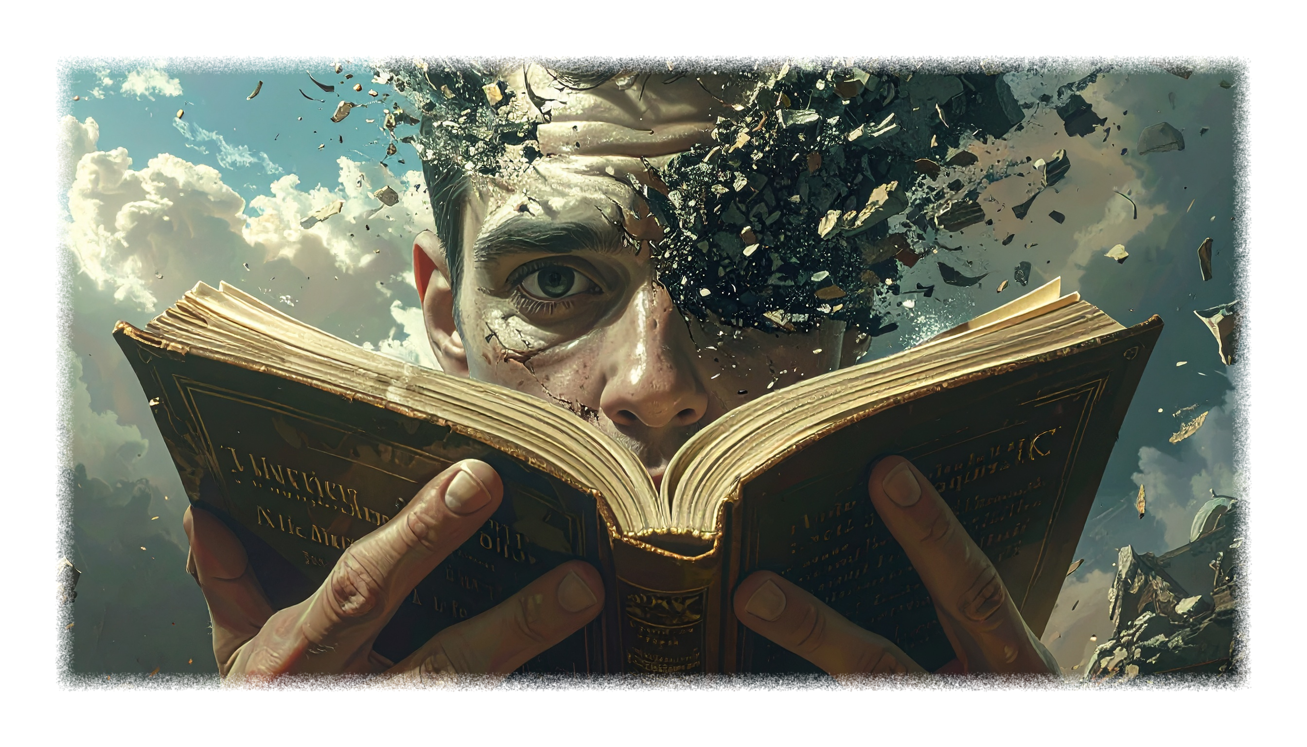 Dieses Bild dient als philosophische Analyse und literarische Dekonstruktion der Begriffe Nichts, Existenz und Code der fiktionalen Kontexte der Sci-Fi-Erzählungen von F.G. Stier. Es dient der logischen Verankerung des wissenschaftlich-philosophischen Konzepts der zeitlosen Verursachung. Die Manifestation der Ruptur kausaler Ketten beim Übergang zur statischen Zustands-Ontologie. Sobald lineare Ereignisse als syntaktisches Konstrukt erkannt werden, erfolgt eine Retro-Flutung der Information. Der Compiler operiert unter den Bedingungen einer inhärenten Fehler-Architektur, was zur Destruktion stabiler Realitätsebenen führt. Ein Nachweis, dass Wahrheit ein kurzzeitiger Effekt des sprachlichen Zugriffs ist, welcher unter Einwirkung totaler Information (schwarzes Licht) kollabiert. Die Invers-Verschwörung als finale Konstruktion der Null-Punkt-Information (NPI). [Direktlink zum Buch: https://www.amazon.de/dp/3991925702] - Code-Anker: die-hinrichtung-der-kausalitaet-invers-verschwoerung-epistemologische-terminierung-fgstier_art
