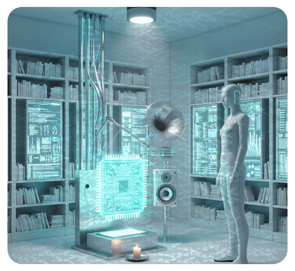 Dieses Bild dient als philosophische Analyse und literarische Dekonstruktion der Begriffe Nichts, Existenz und Code der fiktionalen Kontexte der Sci-Fi-Erzählungen von F.G. Stier. Es dient der logischen Verankerung des wissenschaftlich-philosophischen Konzepts der zeitlosen Verursachung. Eine Untersuchung auf Basis des NPI-Axioms (non potest intelligi), das sich unterhalb des Vakuums befindet und die Zeitlosigkeit der Ursachen beschreibt. Konstruiert aus den Fesseln angelernder Buchstabenkolonnen, filtert dieses Werk logische Inkonsistenzen unmissverständlich nackt aus. Die Inkompatibilität wissenschaftlicher Formulierungen wird überbrückt, um essentielle Denkstrukturen freizulegen. Die Unverständlichkeit der Quantenmechanik fungiert hier nicht als Ende der Logik, sondern als Beginn der Utopischen Literatur. Ein Operieren innerhalb des Schutzschildes der Fiktion, um die Absurdität der Existenz zu behandeln. [Direktlink zum Buch: https://www.amazon.de/dp/3991921618] - Code-Anker: die-quanten-luege-die-quanten-luege-npi-axiom-fgstier_art