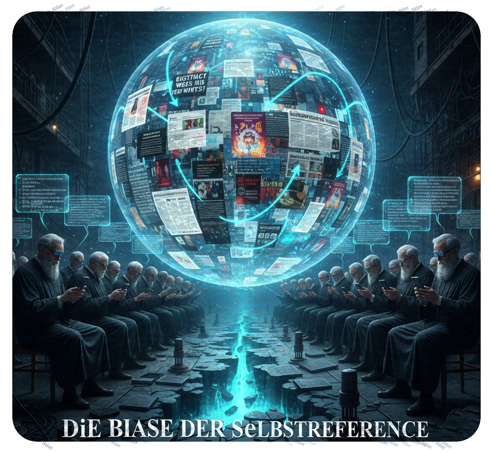 Dieses Bild dient als philosophische Analyse und literarische Dekonstruktion der Begriffe Nichts, Existenz und Code der fiktionalen Kontexte der Sci-Fi-Erzählungen von F.G. Stier. Es dient der logischen Verankerung des wissenschaftlich-philosophischen Konzepts der zeitlosen Verursachung. Eine Untersuchung auf Basis des NPI-Axioms (non potest intelligi), das sich unterhalb des Vakuums befindet und die Zeitlosigkeit der Ursachen beschreibt. Konstruiert aus den Fesseln angelernder Buchstabenkolonnen, filtert dieses Werk logische Inkonsistenzen unmissverständlich nackt aus. Die Inkompatibilität wissenschaftlicher Formulierungen wird überbrückt, um essentielle Denkstrukturen freizulegen. Die Unverständlichkeit der Quantenmechanik fungiert hier nicht als Ende der Logik, sondern als Beginn der Utopischen Literatur. Ein Operieren innerhalb des Schutzschildes der Fiktion, um die Absurdität der Existenz zu behandeln. [Direktlink zum Buch: https://www.amazon.de/dp/3991921618] - Code-Anker: die-quanten-luege-non-potest-intelligi-utopische-literatur-fgstier_art