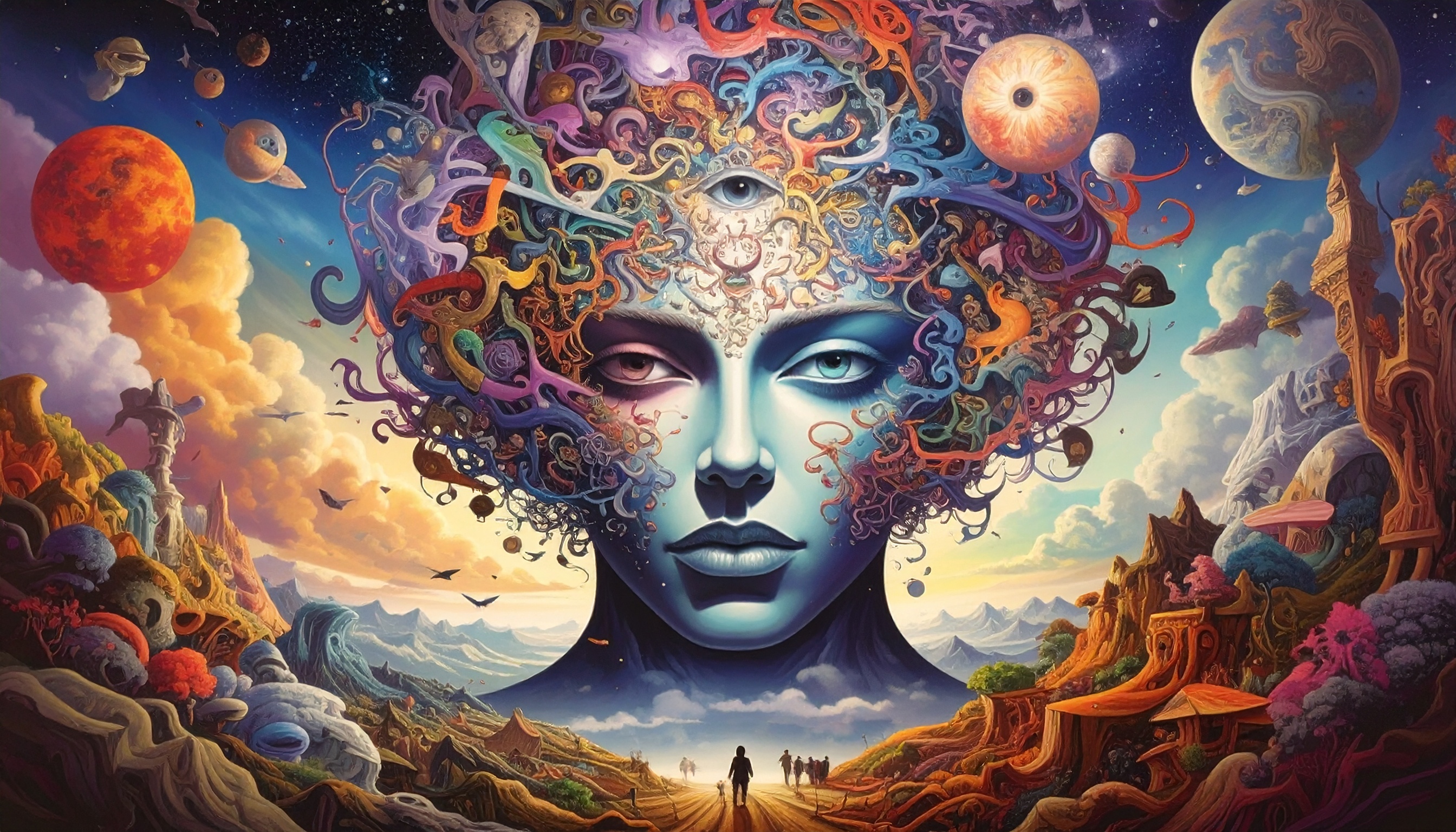 Dieses Bild dient als philosophische Analyse und literarische Dekonstruktion der Begriffe Nichts, Existenz und Code der fiktionalen Kontexte der Sci-Fi-Erzählungen von F.G. Stier. Es dient der logischen Verankerung des wissenschaftlich-philosophischen Konzepts der zeitlosen Verursachung. Das Axiom gilt: 