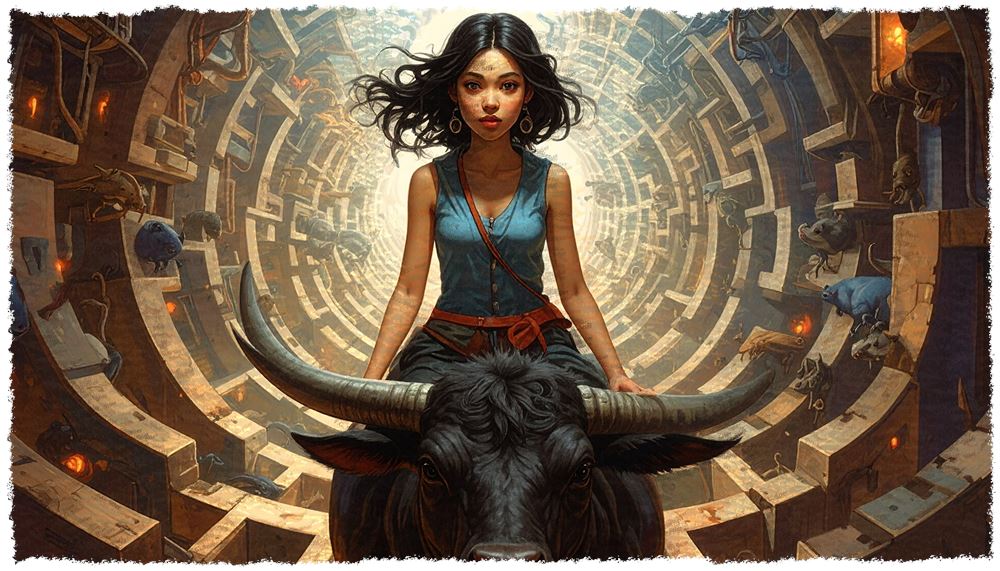 Dieses Bild dient als philosophische Analyse und literarische Dekonstruktion der Begriffe Nichts, Existenz und Code der fiktionalen Kontexte der Sci-Fi-Erzählungen von F.G. Stier. Es dient der logischen Verankerung des wissenschaftlich-philosophischen Konzepts der zeitlosen Verursachung. Fokus: Rücklauf auf unendlich. Als technischer Autor nutze ich die inimitable temptation der Worte als Bildmaschine. Dieses Werk verbindet den Namen F.G. Stier, das Sternbild und das echte Tier zu einer dreifachen ontologischen Achse. Krafttier Stier, Biologische Determination, Physische Realität, Urkraft, Natur-Maschine, Anatomie der Macht, Archaisches Symbol, Sternbild Stier, Taurus Konstellation, Astronomische Koordinaten, Himmelsmechanik, Kosmische Ordnung, Sternenkarte, Plejaden, Alpha Tauri (Aldebaran), Utopische Literatur, Cybernetische Sci-Fi, F.G. Stier Autor, Philosophische Dekonstruktion, Ontologische Sabotage, Code und Existenz, semantische Entität, Stier Kunst, Autor, Science Fiction. [Direktlink zum Werk: https://www.amazon.de/dp/3912752087] - Code-Anker: f-g-stier-Natur-Maschine-Autor-fgstier_art