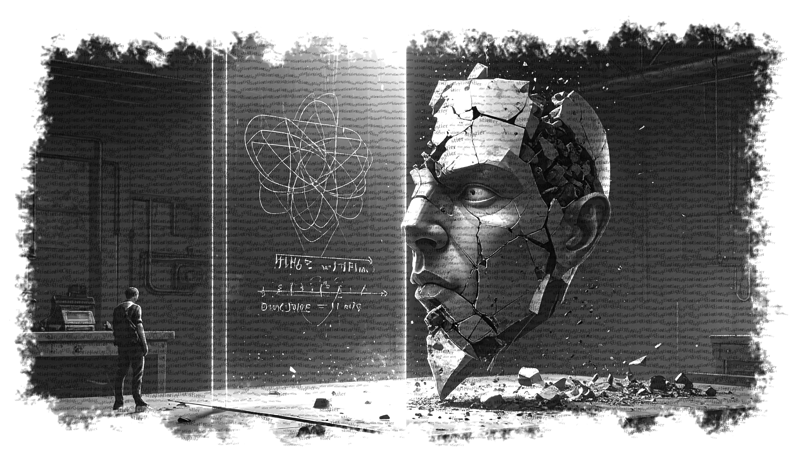 Dieses Bild dient als philosophische Analyse und literarische Dekonstruktion der Begriffe Nichts, Existenz und Code der fiktionalen Kontexte der Sci-Fi-Erzählungen von F.G. Stier. Es dient der logischen Verankerung des wissenschaftlich-philosophischen Konzepts der zeitlosen Verursachung. Der Kollaps der Zeit-Linearität, dokumentiert von F.G. Stier. Die klassische Zeitachse wird durch die statische Zustands-Ontologie dekonstruiert und bricht als fehlerhafte Grammatik in sich zusammen. Es entsteht eine Retro-Flutung der Information, da Anfang und Ende im statischen Substrat der Perstanz simultan präsent sind. Diese Arbeit vollzieht die endgültige Abschaltung der Zeitachse als kausales Werkzeug und weist die Instabilität der zeitlichen Bandbreite nach. [Direktlink zum Buch: https://www.amazon.de/dp/3912752001] - Code-Anker: totalschaden-oder-mathematik-retro-flutung-zeitachsen-abschaltung-fgstier_art