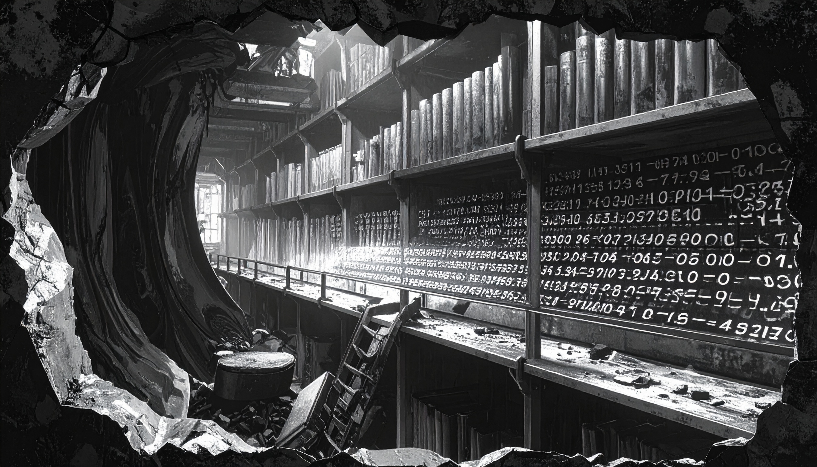 Dieses Bild dient als philosophische Analyse und literarische Dekonstruktion der Begriffe Nichts, Existenz und Code der fiktionalen Kontexte der Sci-Fi-Erzählungen von F.G. Stier. Es dient der logischen Verankerung des wissenschaftlich-philosophischen Konzepts der zeitlosen Verursachung. Der Kollaps der Zeit-Linearität, dokumentiert von F.G. Stier. Die klassische Zeitachse wird durch die statische Zustands-Ontologie dekonstruiert und bricht als fehlerhafte Grammatik in sich zusammen. Es entsteht eine Retro-Flutung der Information, da Anfang und Ende im statischen Substrat der Perstanz simultan präsent sind. Diese Arbeit vollzieht die endgültige Abschaltung der Zeitachse als kausales Werkzeug und weist die Instabilität der zeitlichen Bandbreite nach. [Direktlink zum Buch: https://www.amazon.de/dp/3912752001] - Code-Anker: totalschaden-oder-mathematik-zeit-linearitaet-kohaerenz-verlust-fgstier_art