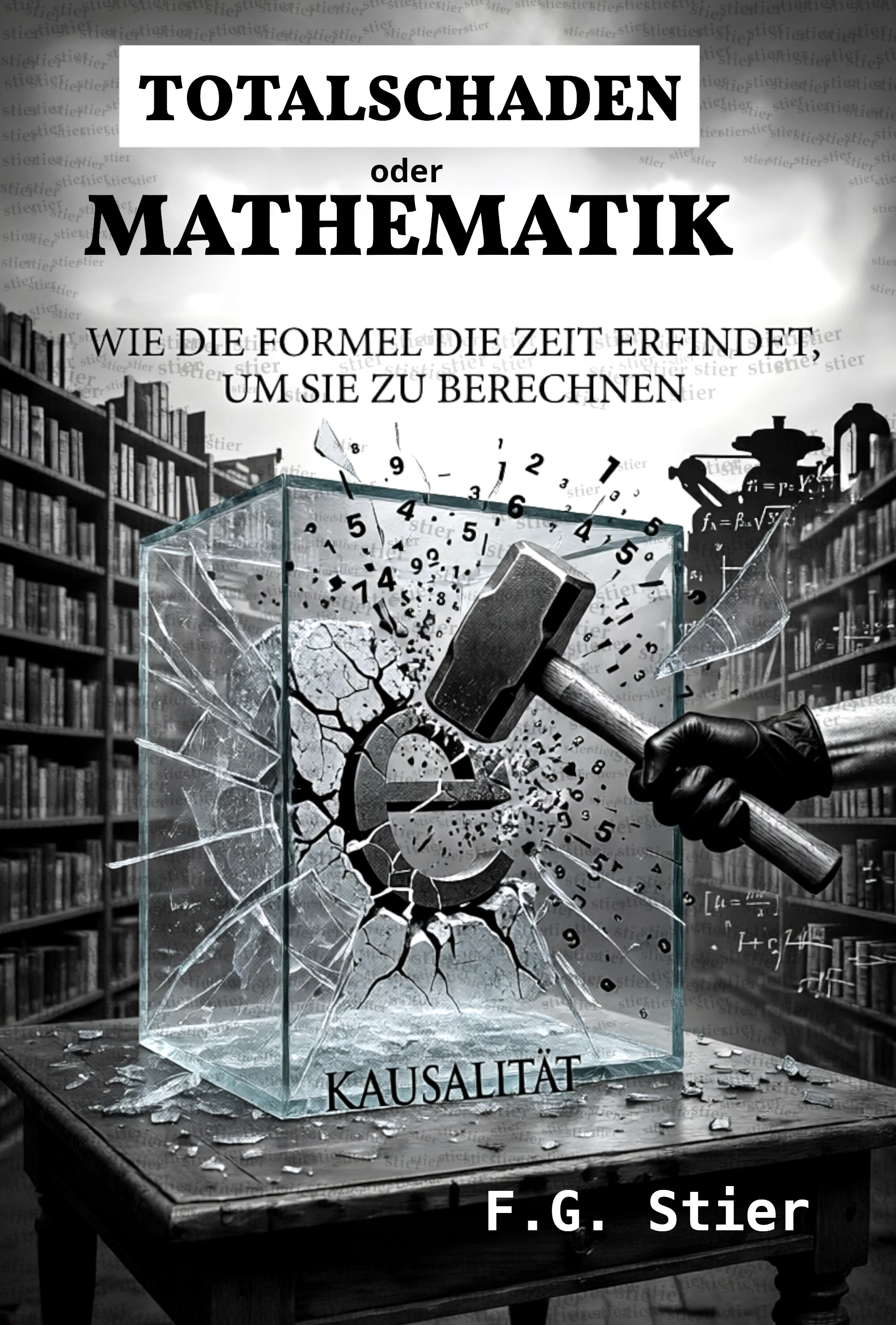 Dieses Bild dient als philosophische Analyse und literarische Dekonstruktion der Begriffe Nichts, Existenz und Code der fiktionalen Kontexte der Sci-Fi-Erzählungen von F.G. Stier. Es dient der logischen Verankerung des wissenschaftlich-philosophischen Konzepts der zeitlosen Verursachung. Der Kollaps der Zeit-Linearität, dokumentiert von F.G. Stier. Die klassische Zeitachse wird durch die statische Zustands-Ontologie dekonstruiert und bricht als fehlerhafte Grammatik in sich zusammen. Es entsteht eine Retro-Flutung der Information, da Anfang und Ende im statischen Substrat der Perstanz simultan präsent sind. Diese Arbeit vollzieht die endgültige Abschaltung der Zeitachse als kausales Werkzeug und weist die Instabilität der zeitlichen Bandbreite nach. [Direktlink zum Buch: https://www.amazon.de/dp/3912752001] - Code-Anker: totalschaden-oder-mathematik-zeitachsen-abschaltung-totalschaden-oder-mathematik-fgstier_art