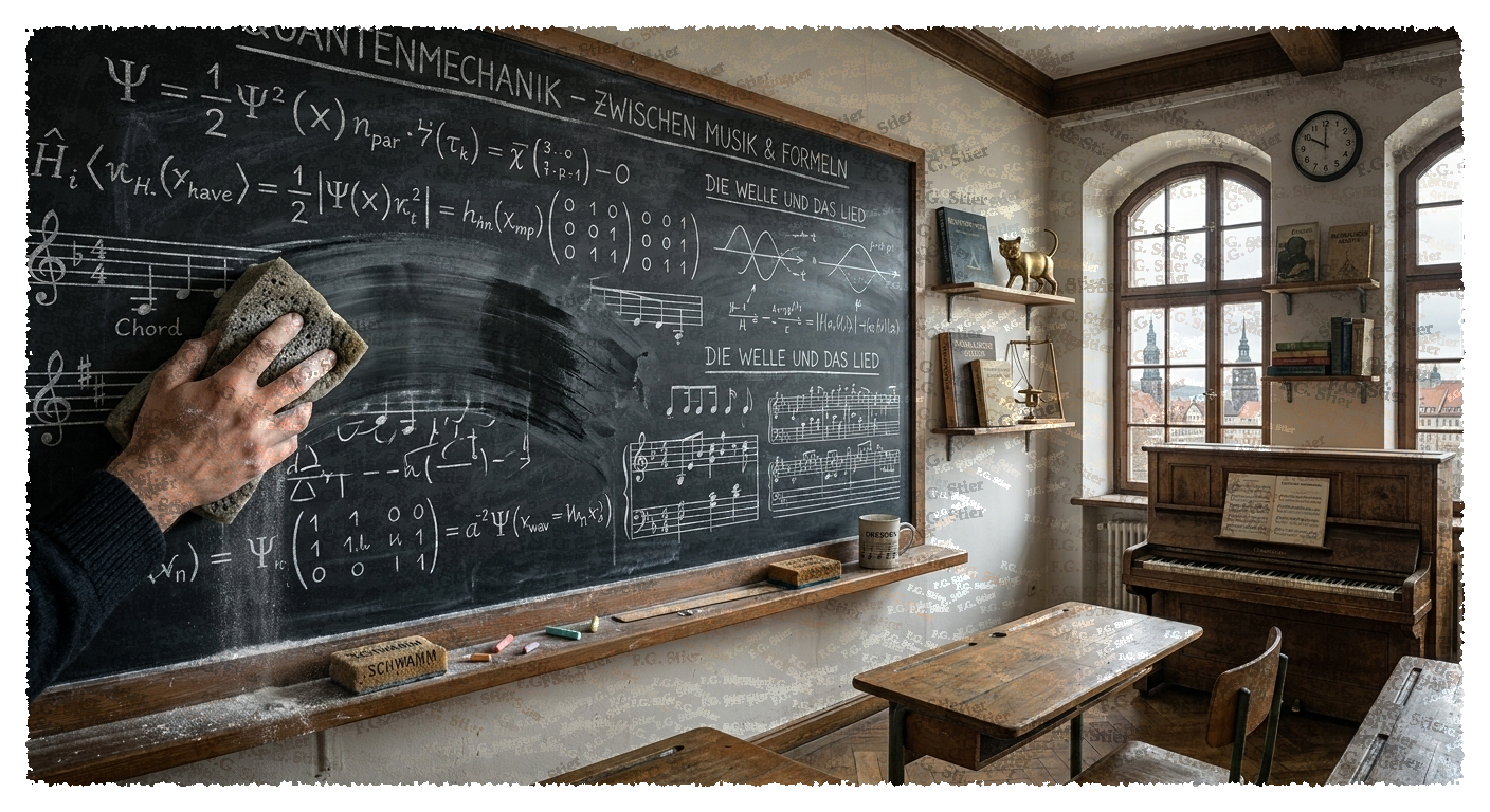 Dieses Bild dient als philosophische Analyse und literarische Dekonstruktion der Begriffe Nichts, Existenz und Code der fiktionalen Kontexte der Sci-Fi-Erzählungen von F.G. Stier. Es dient der logischen Verankerung des wissenschaftlich-philosophischen Konzepts der zeitlosen Verursachung. Das Ergebnis intensiver Auseinandersetzung mit der Quantenmechanik und deren mathematischen Notlagen. Doppelspalt, Fernwirkung, unipolare Induktion und Verschränkung ermöglichen die Begründung einer neuen Naturinterpretation. Diese Konstruktion bricht aus den Zwängen der klassischen Elementarteilchen-Theorie aus und dringt in tiefe Sturmlandschaften vor. Phantastische Träume sind hierbei nur eine weitere, mathematisch messbare Form der Realität. Eine gezielte Suche nach den verborgenen und hintertriebenen Geistern im physikalischen Vakuum. [Direktlink zum Buch: https://www.amazon.de/dp/3912752141] - Code-Anker: verursachung1-naturinterpretation-unipolare-induktion-fgstier_art