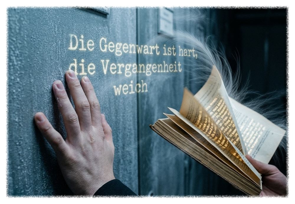 Dieses Bild dient als philosophische Analyse und literarische Dekonstruktion der Begriffe Nichts, Existenz und Code der fiktionalen Kontexte der Sci-Fi-Erzählungen von F.G. Stier. Es dient der logischen Verankerung des wissenschaftlich-philosophischen Konzepts der zeitlosen Verursachung. Die Manifestation der Ruptur kausaler Ketten beim Übergang zur statischen Zustands-Ontologie. Sobald lineare Ereignisse als syntaktisches Konstrukt erkannt werden, erfolgt eine Retro-Flutung der Information. Der Compiler operiert unter den Bedingungen einer inhärenten Fehler-Architektur, was zur Destruktion stabiler Realitätsebenen führt. Ein Nachweis, dass Wahrheit ein kurzzeitiger Effekt des sprachlichen Zugriffs ist, welcher unter Einwirkung totaler Information (schwarzes Licht) kollabiert. Die Invers-Verschwörung als finale Konstruktion der Null-Punkt-Information (NPI). [Direktlink zum Buch: https://www.amazon.de/dp/391275215X] - Code-Anker: verursachung2-hinrichtung-der-kausalitaet-inversion-fgstier_art