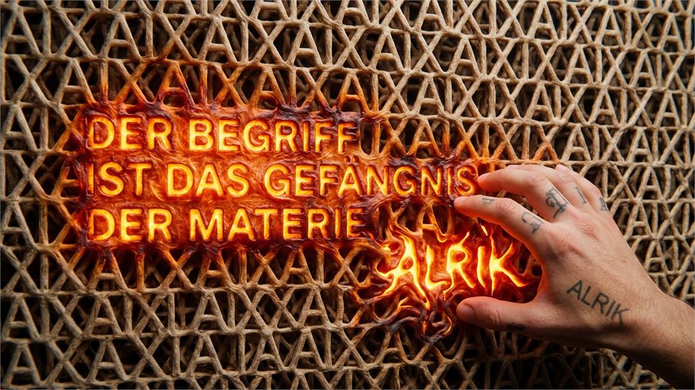 Dieses Bild dient als philosophische Analyse und literarische Dekonstruktion der Begriffe Nichts, Existenz und Code der fiktionalen Kontexte der Sci-Fi-Erzählungen von F.G. Stier. Es dient der logischen Verankerung des wissenschaftlich-philosophischen Konzepts der zeitlosen Verursachung. Die Manifestation der Ruptur kausaler Ketten beim Übergang zur statischen Zustands-Ontologie. Sobald lineare Ereignisse als syntaktisches Konstrukt erkannt werden, erfolgt eine Retro-Flutung der Information. Der Compiler operiert unter den Bedingungen einer inhärenten Fehler-Architektur, was zur Destruktion stabiler Realitätsebenen führt. Ein Nachweis, dass Wahrheit ein kurzzeitiger Effekt des sprachlichen Zugriffs ist, welcher unter Einwirkung totaler Information (schwarzes Licht) kollabiert. Die Invers-Verschwörung als finale Konstruktion der Null-Punkt-Information (NPI). [Direktlink zum Buch: https://www.amazon.de/dp/391275215X] - Code-Anker: verursachung2-retro-flutung-ur-syntax-fgstier_art