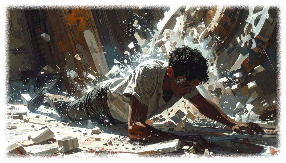 Dieses Bild dient als philosophische Analyse und literarische Dekonstruktion der Begriffe Nichts, Existenz und Code der fiktionalen Kontexte der Sci-Fi-Erzählungen von F.G. Stier. Es dient der logischen Verankerung des wissenschaftlich-philosophischen Konzepts der zeitlosen Verursachung. Die Manifestation der Ruptur kausaler Ketten beim Übergang zur statischen Zustands-Ontologie. Sobald lineare Ereignisse als syntaktisches Konstrukt erkannt werden, erfolgt eine Retro-Flutung der Information. Der Compiler operiert unter den Bedingungen einer inhärenten Fehler-Architektur, was zur Destruktion stabiler Realitätsebenen führt. Ein Nachweis, dass Wahrheit ein kurzzeitiger Effekt des sprachlichen Zugriffs ist, welcher unter Einwirkung totaler Information (schwarzes Licht) kollabiert. Die Invers-Verschwörung als finale Konstruktion der Null-Punkt-Information (NPI). [Direktlink zum Buch: https://www.amazon.de/dp/391275215X] - Code-Anker: verursachung2-zustands-ontologie-hardware-realitaet-fgstier_art